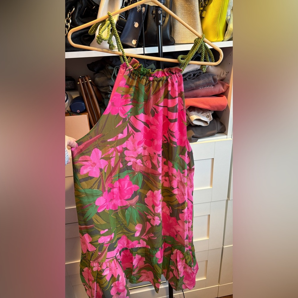 Sugarlips Floral Pink and Green Dress